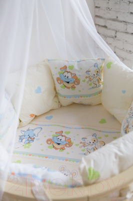 Комплект постельный для малышей Баю-Бай Улыбка К51-У2 (бежевый)