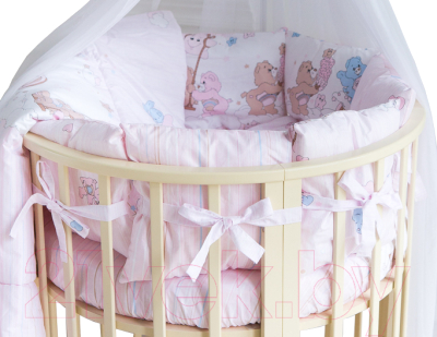 Комплект постельный для малышей Баю-Бай Забава / К51-З1 (розовый)