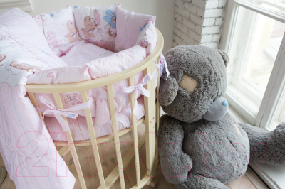 Комплект постельный для малышей Баю-Бай Забава / К51-З1 (розовый)