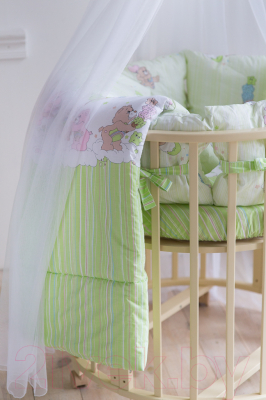 Комплект постельный для малышей Баю-Бай Забава / К51-З3 (зеленый)