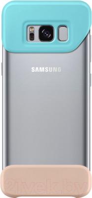 Чехол-накладка Samsung 2Piece Cover для S8 / EF-MG950CMEGRU (мятный/коричневый)