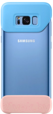 Чехол-накладка Samsung 2Piece Cover для S8+ / EF-MG955CLEGRU (голубой/персиковый)