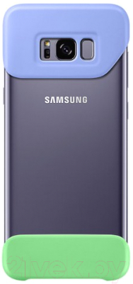 Чехол-накладка Samsung 2Piece Cover для S8+ / EF-MG955CVEGRU (фиолетовый/зеленый)