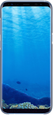 Чехол-накладка Samsung Clear Cover для S8+ / EF-QG955CLEGRU (голубой)