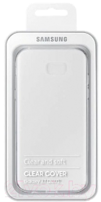 Чехол-накладка Samsung Clear Cover для A7 (2017) / EF-QA720TTEGRU (прозрачный)