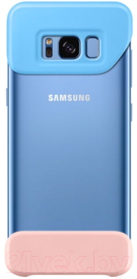 Чехол-накладка Samsung 2Piece Cover для Galaxy S8+ / EF-MG955KMEGRU (бежевый/бирюзовый)