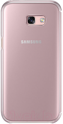 Чехол-книжка Samsung Clear View Cover для A5 (2017) / EF-ZA520CPEGRU (розовый)