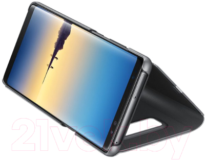 Чехол-книжка Samsung Clear View Standing Cover для Note8 / EF-ZN950CBEGRU (черный)