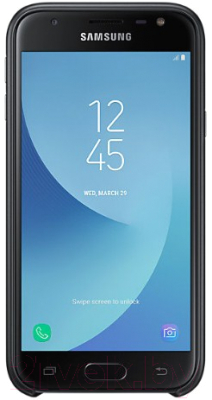 Чехол-накладка Samsung Dual Layer Cover для J3 (2017) / EF-PJ330CBEGRU (черный)