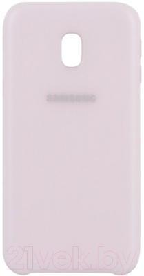 Чехол-накладка Samsung Dual Layer Cover для J3 (2017) / EF-PJ330CPEGRU (розовый)