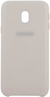 Чехол-накладка Samsung Dual Layer Cover для J3 (2017) / EF-PJ330CFEGRU (золото)