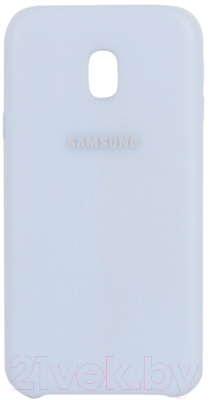 Чехол-накладка Samsung Dual Layer Cover для J3 (2017) / EF-PJ330CLEGRU (голубой)