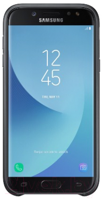 Чехол-накладка Samsung Dual Layer Cover для J5 (2017) / EF-PJ530CBEGRU (черный)