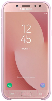 Чехол-накладка Samsung Dual Layer Cover для J5 (2017) / EF-PJ530CPEGRU (розовый)