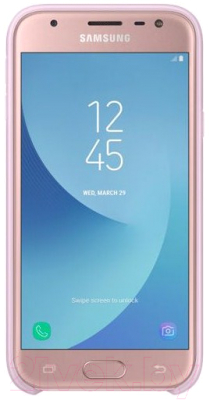 Чехол-накладка Samsung Dual Layer Cover для J7 (2017) / EF-PJ730CPEGRU (розовый)