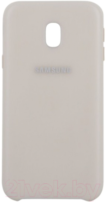 Чехол-накладка Samsung Dual Layer Cover для J7 (2017) / EF-PJ730CFEGRU (золото)