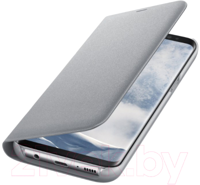 Чехол-книжка Samsung LED View Cover для S8+ / EF-NG955PSEGRU (серебристый)