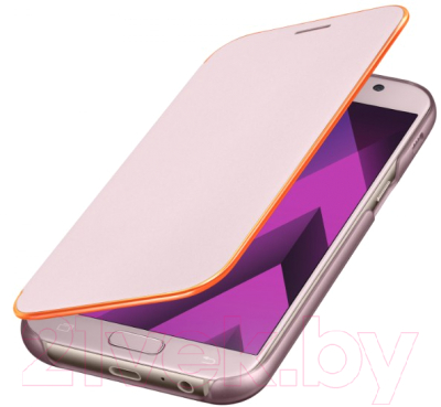 Чехол-книжка Samsung Neon Flip Cover для A7 (2017) / EF-FA720PPEGRU (розовый)