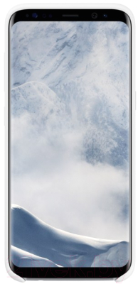Чехол-накладка Samsung Silicone Cover для S8+ / EF-PG955TWEGRU (белый)
