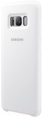 Чехол-накладка Samsung Silicone Cover для S8+ / EF-PG955TWEGRU (белый)