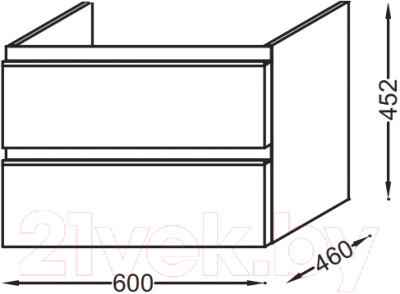 Тумба под умывальник Jacob Delafon Vox EB2030-RA-E16