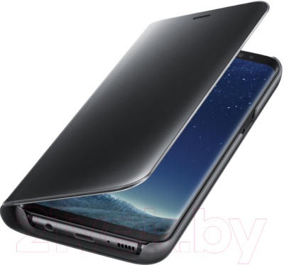 Чехол-книжка Samsung Clear View Standing Cover для S8+ / EF-ZG955CBEGRU (черный)