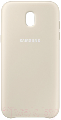 Чехол-накладка Samsung Dual Layer Cover для J5 (2017) / EF-PJ530CFEGRU (золото)