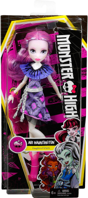 Кукла с аксессуарами Mattel Monster High Первый день в школе Ари Хантингтон DNW97 / DPL86