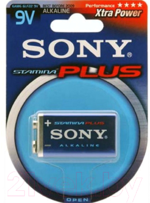 Батарейка Sony 6LR61 Stamina Plus / 6AM6-B1D