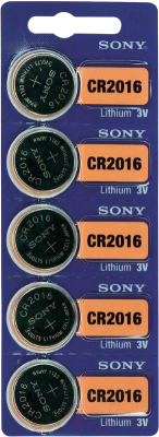 Комплект батареек Sony CR2016BEA (5шт)