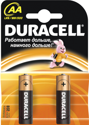Комплект батареек Duracell Original LR6/MN1500/AA (2шт)