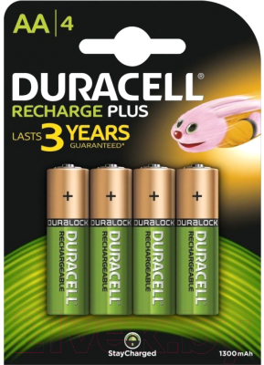 Комплект аккумуляторов Duracell HR6 1300mAh (4шт)