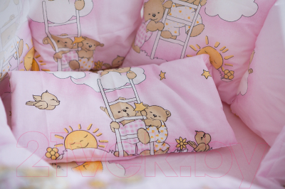 Комплект постельный для малышей Баю-Бай Нежность / К51-Н1 (розовый)