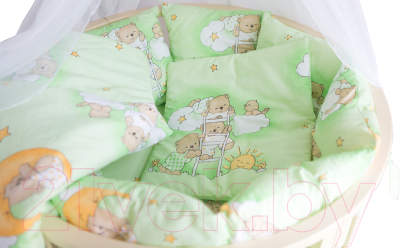 Комплект постельный для малышей Баю-Бай Нежность / К51-Н3 (зеленый)