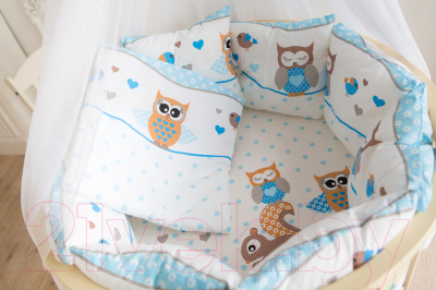 Комплект постельный для малышей Баю-Бай Раздолье / К51-Р4 (голубой)