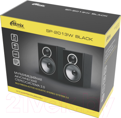 Мультимедиа акустика Ritmix SP-2013W (черный)