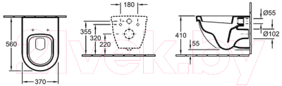 Унитаз подвесной Villeroy & Boch Subway 6600-10-R1 (660010R1P)