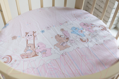 Комплект постельный для малышей Баю-Бай Забава / К91-З1 (розовый)