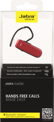 Односторонняя гарнитура Jabra Classic (красный)