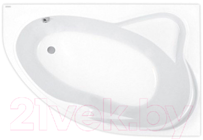 Ванна акриловая Poolspa Europa 165x105 R / PWA4610ZN000000 (с ножками)