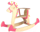 Качалка детская Woody Лошадка-3 / 01515 (розовый) - 