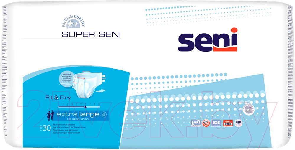 Подгузники для взрослых Seni Super Air Extra Large