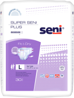 Подгузники для взрослых Seni Super Plus Large (30шт) - 