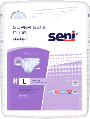 Подгузники для взрослых Seni Super Plus Large (30шт)