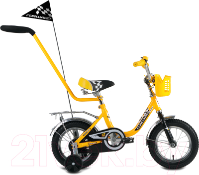 Детский велосипед с ручкой Forward Racing Boy 2017 / RBKW7LNE1005 (12, желтый)