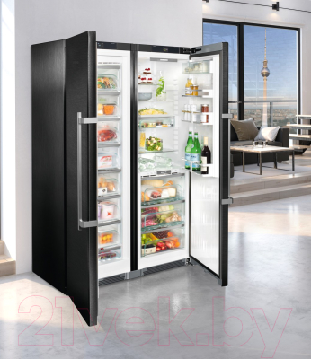 Холодильник с морозильником Liebherr SBSbs 8673