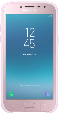 Чехол-накладка Samsung Dual Layer Cover для J2 / EF-PJ250CPEGRU (розовый)