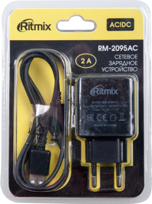 Зарядное устройство сетевое Ritmix RM-2095AC (черный)
