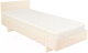 Односпальная кровать Барро КР-017.11.02-05 80x190 (дуб молочный) - 