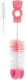 Набор ершиков для бутылочки Canpol Со спонжем 2/410 (розовый) - 